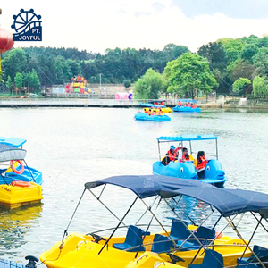 Equipo de juego acuático al aire libre Parque 4 personas Bicicleta de agua Paleta Catamarán eléctrico Barco de pedal para Parque Acuático - Product Image 4