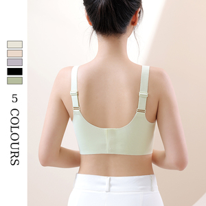 OEM y ODM personalizado YXKISSY ropa interior <span class=keywords><strong>de</strong></span> mujer Copa fija correa <span class=keywords><strong>de</strong></span> hombro ancha diseño <span class=keywords><strong>de</strong></span> hebilla profunda <span class=keywords><strong>de</strong></span> <span class=keywords><strong>talla</strong></span> <span class=keywords><strong>grande</strong></span> sujetador sin costuras antiflacidez - Product Image 4