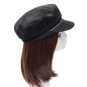Gorro de Pana con Visera, Unisex, Color Sólido, Casual, Primavera-Otoño, 56-58CM, Transpirable, de Algodón - Product Image 6