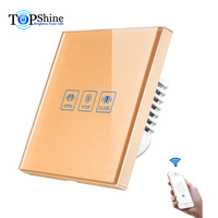 Topshine Tuya Wifi interrupteur d'obturateur Wifi interrupteur de rideau pour le contrôle de l'application Mobile et fonctionne avec Alexa et Google Home Assistance