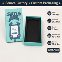Boîte cadeau de luxe avec logo personnalisé haut de gamme, impression couleur intégrale, emballage en papier rigide avec traitement UV pour étui de téléphone portable