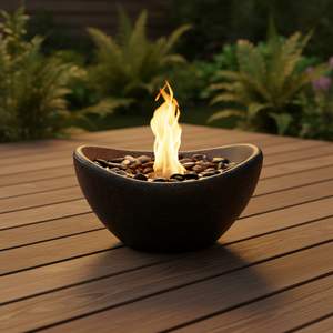 Brasero portable en ciment sans fumée pour table, foyer bioéthanol intérieur/extérieur, pour S'mores, cheminée bio, vente en gros personnalisée - Product Image 1