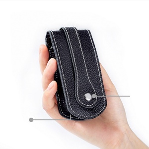 Boshiho Custom logo <b>Key</b> Pouch Keyring Best Quality Keychain <b>Key</b> Holder <b>Leather</b> Travel Car for <b>Key</b> Holder - Product Image 6