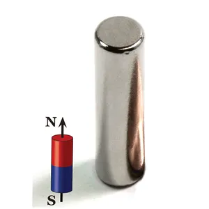 Strong Customizable Zinc/Nickel Magnetic Materials N52 Ndfeb Round Magnets Neodymium Cylinder Magnet