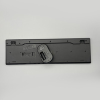 Articles en Stock KMSW-112 2.4GHz clavier de bureau sans fil souris Combo pas de Logo US gouttelettes d'eau touches de chocolat avec boîte brune vierge