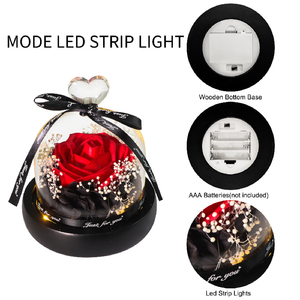 Per sempre sapone rosa elegante cupola di vetro conservato fiori regalo per la festa <span class=keywords><strong>della</strong></span> mamma per la festa <span class=keywords><strong>della</strong></span> mamma di natale <span class=keywords><strong>giorno</strong></span> di san valentino - Product Image 3