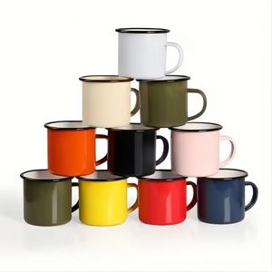 แก้วกาแฟเคลือบแบบพกพา ทนทาน ไม่แตกหัก พร้อมโลโก้ ออกแบบลายพิมพ์ซับลิเมชั่นตามสั่ง - Product Image 1