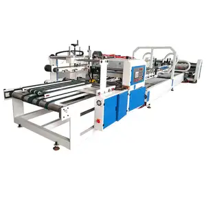 Tam otomatik katlanır karton yapıştırma makinesi/klasör Gluer/katlayıcı yapıştırıcı makine