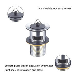 Bán buôn Dễ dàng cài đặt 304 thép không gỉ lưu vực bồn rửa cống cắm chất thải Kit với lọc - Product Image 5