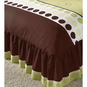 Juego de edredón doble Marina con diseño de lunares y volantes para ropa de cama, material de poliéster, estilo moderno - Product Image 4