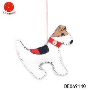 Meraviglioso Feltro Cane Fatto A Mano Decorazioni Di Natale - Product Image 3