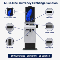 Quiosco de Cambio de Divisas de Autoservicio, Cumple con AML y KYC, Más de 100 Monedas, Tipo de Cambio en Tiempo Real, Integración SDK, CE, FCC, CCC, ISO 9001