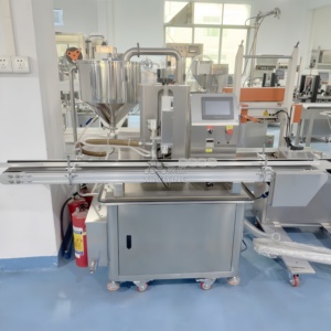 Đầy Đủ Tự Động Bơm Bánh Răng Tóc Sáp Mè Dán Bơ Đậu Phộng Mật Ong Ớt Cà Chua Mayonnaise Kem Sưởi Ấm Máy Làm Đầy - Product Image 2