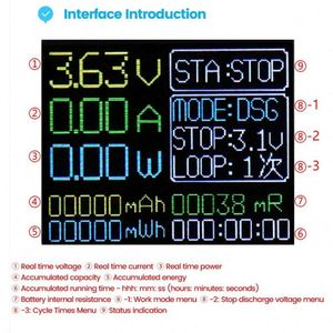 LCD-Display 18650 Lithium-Batterie-Kapazitätstester MAh MWh Digitaler Batterieleistungsdetektor Modul mit Typ-C-Anschluss Verbesserte Version - Product Image 6