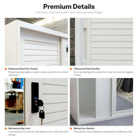 Armoire en acier à 3 portes avec miroir, meubles de chambre à coucher modernes, armoire de rangement pour vêtements, placard coulissant en métal gaufré