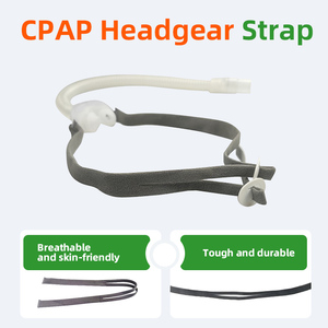Sangles de remplacement pour casque de respiration P10, compatibles avec le <span class=keywords><strong>masque</strong></span> nasal à coussinets CPAP <span class=keywords><strong>Resmed</strong></span> <span class=keywords><strong>Airfit</strong></span> P10, couleur bleu/gris - Product Image 2