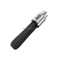 Câble de données magnétique double Type-C 240W à charge rapide, transmission 80G, projection d'écran, 18CM, conducteur en cuivre pur tressé