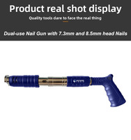 Pistolet à clous électrique industriel sans balais en acier inoxydable, portable, longueur de clou 27-42mm, 100 clous