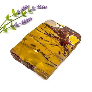 <strong>Wholesale</strong> New Arrivals Natural Yellow Mookite Slab Rough <strong>Raw</strong> <strong>Crystals</strong> Slice Mookaite Stone Slices for Sale - Product Image 4