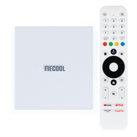 MECOOL KM2 Plus Deluxe Officiel Certifié Google Boîtier TV Android 11 4K 4 Go 32 Go Amlogic S905X4 avec WiFi6 2T2R 1000M BT 5.0