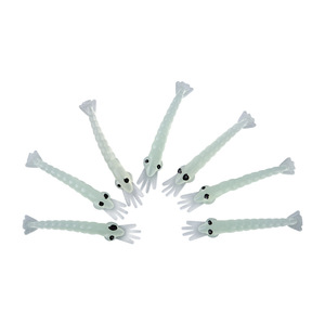 Señuelo de camarón biónico de 4 cm, cebo suave de silicona, paquete de 50 unidades para pesca de lubina en agua dulce - Product Image 2