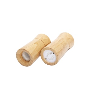 Ensemble de moulin à épices et de <span class=keywords><strong>salière</strong></span> en bambou miniature en gros pour la maison et les restaurants - Product Image 5
