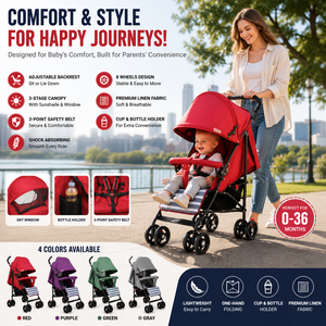 Poussette légère 3 en 1 pour bébé, pliage compact, <span class=keywords><strong>parapluie</strong></span>, voyage, voiture pour enfants âgés de 3 ans, dossier réglable, poussette pour bébé - Product Image 4