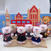 Vêtements pour peluches, Ensemble chemise et jupe décontractés à carreaux pour femme, Style coréen avec accessoires pendentifs, Nouvelle collection printemps