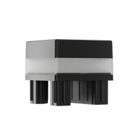 Lampes solaires LED pour poteaux de clôture 70x70mm, pour poteaux en fer forgé et en aluminium ou lampes solaires pour poteaux de jardin, éclairage extérieur