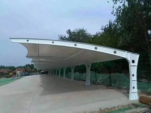Nouvelle conception auvent de voiture solaire en aluminium à structure tendue pour abri de stationnement - Product Image 5