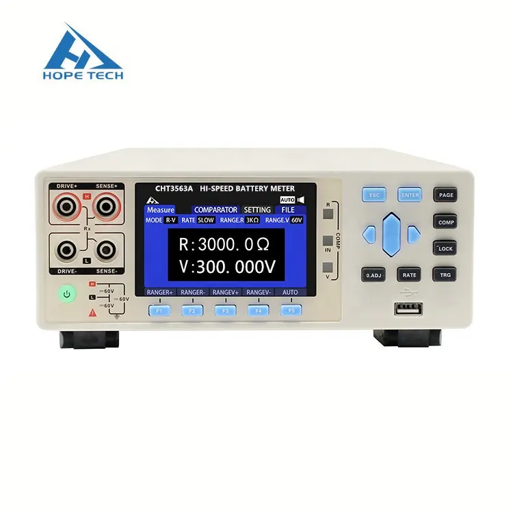 CHT3563A Electric Testing Instrument High Voltage Test Equipment For Gel Battery Button Battery Tester