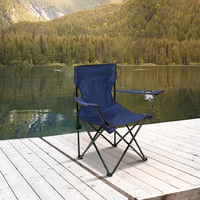 Chaise pliante d'extérieur, chaise de camping avec porte-bouteille, chaises de pique-nique en tissu Oxford, chaises portables de plage et de pêche, chaise d'extérieur
