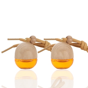 5ml thủy tinh cầm tay mini chai nước hoa hương liệu xe hơi treo khuếch tán Nước hoa với nắp khuếch tán bằng gỗ - Product Image 5