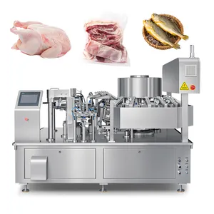 Máquina automática Vacuum Premade Bag Packing para Whole Chicken Meat Fish