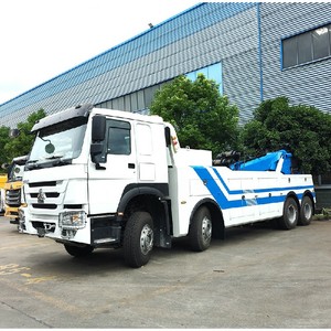 Grúa de Remolque de Servicio Pesado Howo 8x4 con Grúa Hidráulica Integrada y Doble Cabrestante para Rescate de Accidentes en Carretera y Recuperación de Vehículos Pesados - Product Image 1