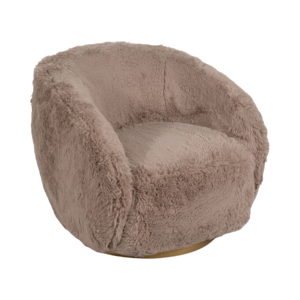 Poltrona a Botte con Schienale Arrotondato, Rivestimento in Tessuto Morbido, Arredamento Moderno per Soggiorno, Camera da Letto e Balcone - Product Image 2