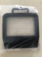Cale de roue industrielle grande capacité en caoutchouc noir pour transpalette, modèle BTB-WH, marque BTB