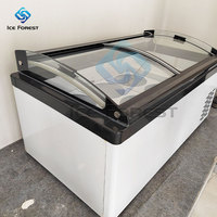 Máy Làm Lạnh Kem Cửa Kính Công Suất Lớn Tủ Đông Sâu