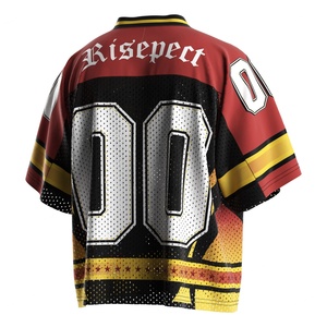 เสื้อฟุตบอลอเมริกันวินเทจ ผลิตจากผ้าถักระบายอากาศพร้อมเทคโนโลยีแห้งเร็ว เหมาะสำหรับสวมใส่ลำลอง - Product Image 3