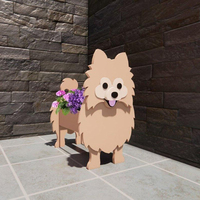 Pot de fleurs pour chien mignon, décoration de jardin, Cactus Succulent, jardinière détachable en PVC pour chien