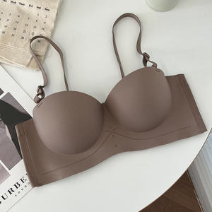 <span class=keywords><strong>Reggiseno</strong></span> Sexy Push-up ispessito Anti-sag senza ferretto da donna Lingerie mezza tazza senza cuciture - Product Image 6