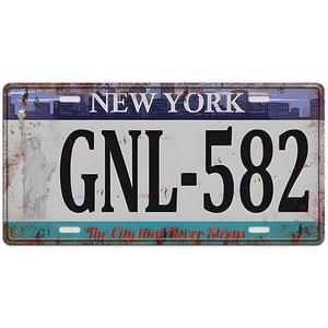 Plaques Métalliques <span class=keywords><strong>Vintage</strong></span> en Gros : Décoration Murale Style <span class=keywords><strong>Plaque</strong></span> d'<span class=keywords><strong>Immatriculation</strong></span>, Plaques <span class=keywords><strong>Moto</strong></span> en Métal - Product Image 4