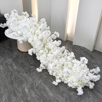 Décoration florale artificielle transfrontalière en soie rose pour mariage, train de fleurs, demande en mariage, centre de table