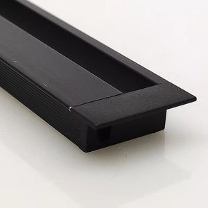 17 8mm T5 Temper Embutido Oblíqua LED Extrudado Linear Luz Perfil de Alumínio para Gabinete do Vinho Móveis Closet LED <span class=keywords><strong>Lamp</strong></span> Strip - Product Image 4