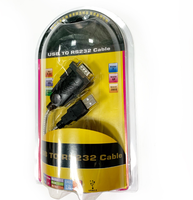 Cable USB a RS232, Cable de Puerto Serie, Conector DB9, Puerto COM, Convertidor de Computadora, Doble Chip, Cable USB a Puerto Serie