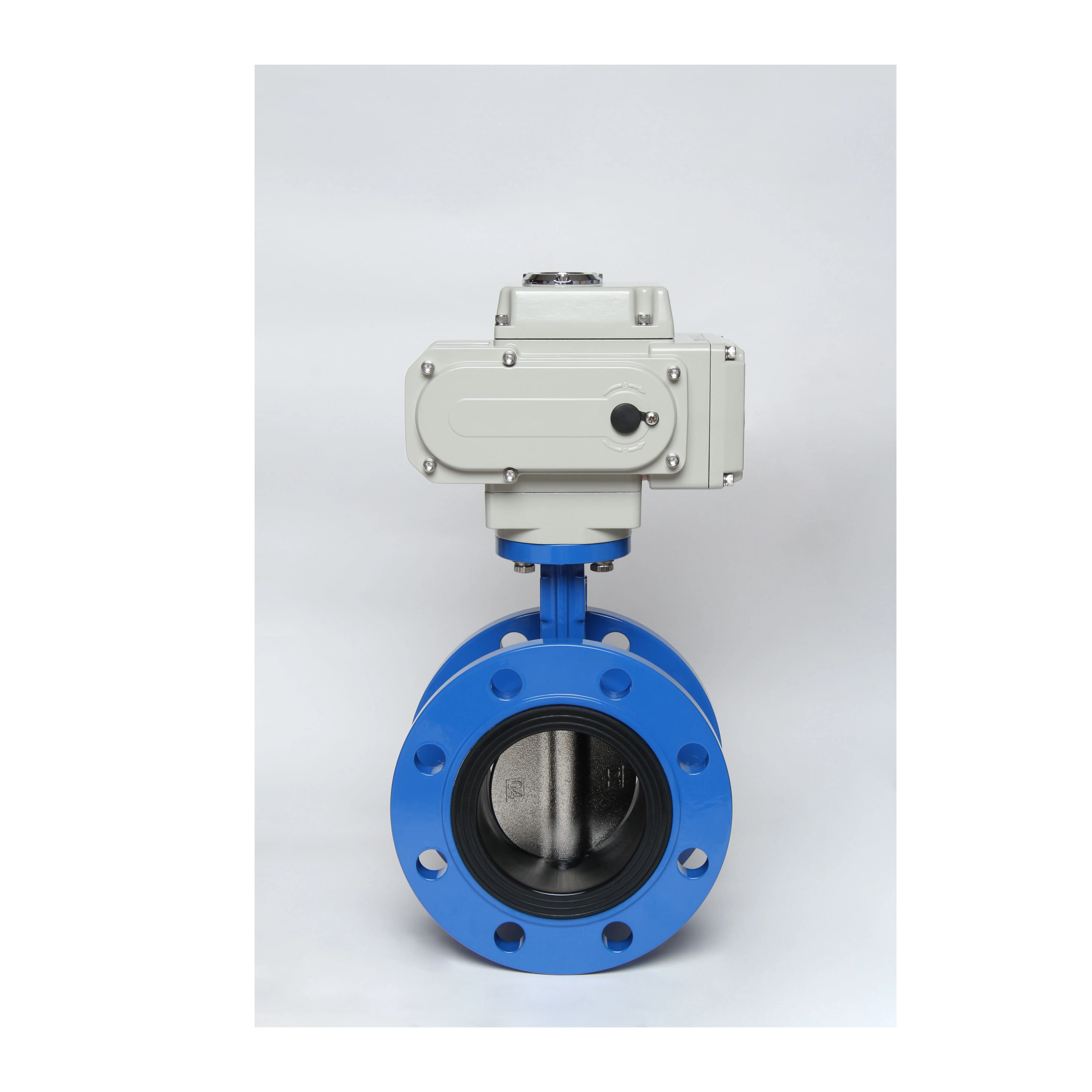 DN80 motorized butterfly valve actuator ac 220v Flange butterfly valve come with ptfe epdm seat