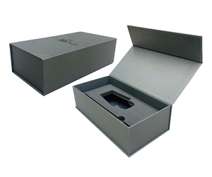 individuell bedruckte hölzerne platte mit rahmen handwerklich magnetische geschenkverpackung papierbox mit samt-schaum - Product Image 5