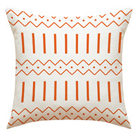 Housse de coussin personnalisée YINUAN en polyester avec fermeture éclair, motif flèche géométrique bohème et citation « Home Sweet Home »