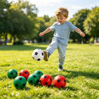 Mini ballon de football gonflable en PVC, lot de 3, 11 cm, jouets de sport pour enfants, jeu de plein air, cadeau de fête pour garçons et filles de 3 ans et plus