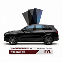 Film teinté pour vitres de voiture FYL HV-2PLY, film carbone pour vitres, IRR10-78% UV30-99%, film solaire pour vitres de voiture en fibre de carbone, 1,52 m